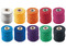 Touw - katoen - 1,0 mm x 65 m - macramé - heldere tinten - set van 10 assorti