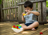 Balanceerspel - PlanToys - balanceerboot - hout - per spel