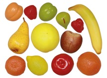 Voedingsset - imitatievoeding - fruit - set van 13 assorti