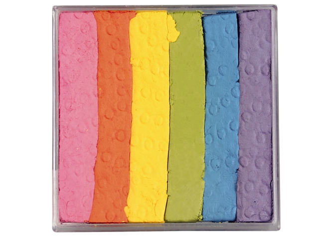 Schmink - AQ - regenboog - lichte kleuren - per stuk