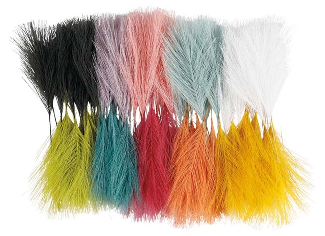 Pluimen - kunstveren - decoratie - set van 100 assorti