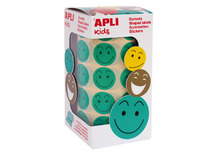 Stickers - Apli - smileys - waardering - 4 motieven - set van 1080 assorti