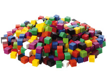 Rekenblokken - EDX Education - kubussen - 10 x 10 kleuren - rekenen - set van 100 assorti