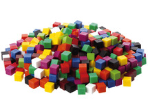 Rekenen - EDX Education - kubussen - 10 x 10 kleuren - set van 100 assorti