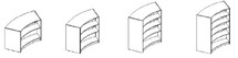 KAST - RONDO - 1/8 - HOOGTE 78 CM
