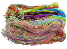 Koord - kunststof - 1,8 mm x 80 cm - scoubidou - voordeelpakket - set van 500 assorti