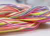 Koord - kunststof - 1,8 mm x 80 cm - scoubidou - voordeelpakket - set van 500 assorti