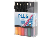 Stiften - verfstiften - acrylmarker - Plus Color - set van 18 assorti