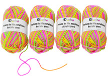 DRAAD - REGENBOOGWOL 50 G - SET VAN 4