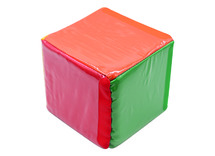 Dobbelstenen - pochetten - gekleurd - 25 x 25 cm - per stuk