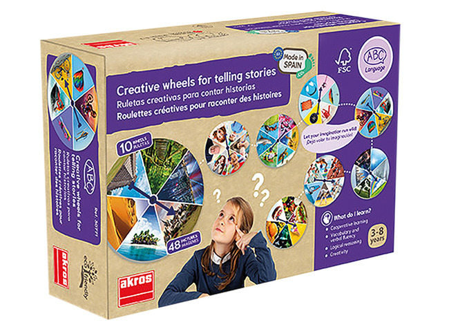 Taalspel - creatieve verhalenwielen - Akros - per set