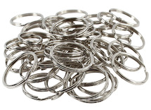 Sleutelhangers - gebroken ringen - 30 mm - set van 80