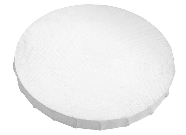 Canvas - schilderpaneel - rond - hout - per stuk