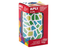 Stickers - Apli Kids - mozaiek - koude kleuren - per stuk