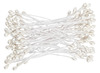Decoratie - meeldraden - bloemen - zwart / wit / metallic oranje - set van 100