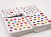 Stickers - hart, druppel, cirkel, maan - gekleurd - set van 2400 stickers