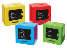 Cadeautje - mini kluisjes - spaarpot - set van 4 assorti
