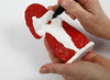 Kerstkabouters - hout - kerstman - kerstvrouw - set van 3