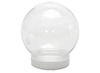 Sneeuwbol - schudbol - plastic - 8,5 cm - decoratie - set van 18