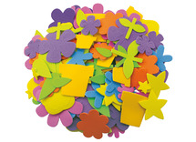 Stickers - foam - bloementuin - set van 200 assorti