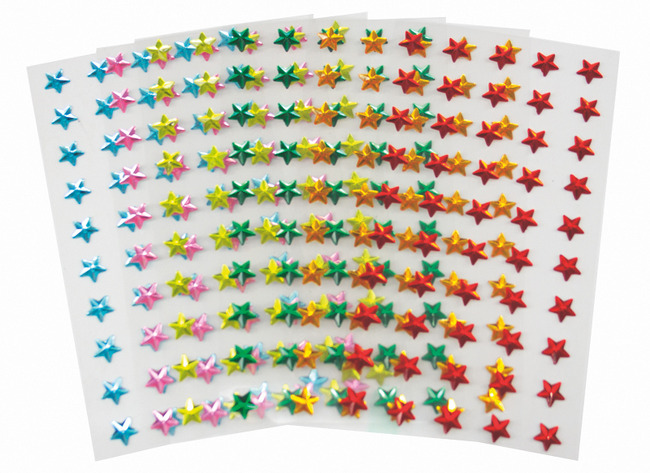 Stickers - holografisch - ster - zelfklevend - decoraties - set van 300