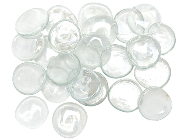 Edelstenen - glas - decoratie - set van 40