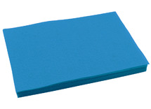 Vellen - vilt - 20x30 cm - textiel - koningsblauw - pak van 10 vellen