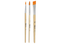 Schmink - penselen - MiKimFX Penselen Set Carnival - CR1, CR3 en CFL10 - synthetisch - set van 3 assorti