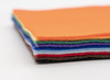 Textiel - vilt - vellen - A4 - verschillende kleuren - pak van 10 vellen