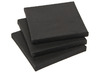 CANVAS - SCHILDERPANELEN - ZWART - VIERKANT - SET VAN 3