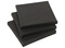 CANVAS - SCHILDERPANELEN - ZWART - VIERKANT - SET VAN 3