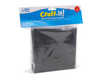Canvas - schilderpaneel - vierkant - zwart - set van 3