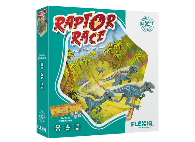 Spel - denkspel - FlexiQ Raptor Race - per spel