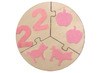 Puzzel - hout - rond - om te decoreren - set van 3
