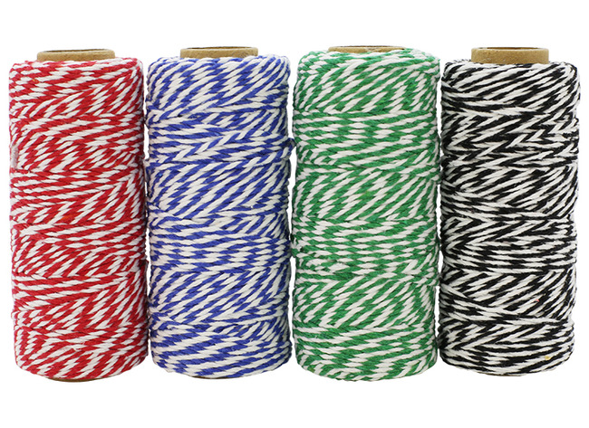 Koord - 2-kleurig touw - set van 4 assorti