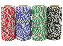 Koord - 2-kleurig touw - set van 4 assorti
