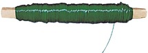 Ijzerdraad - groen - 0,065 cm - bobijn van 30 m - per stuk