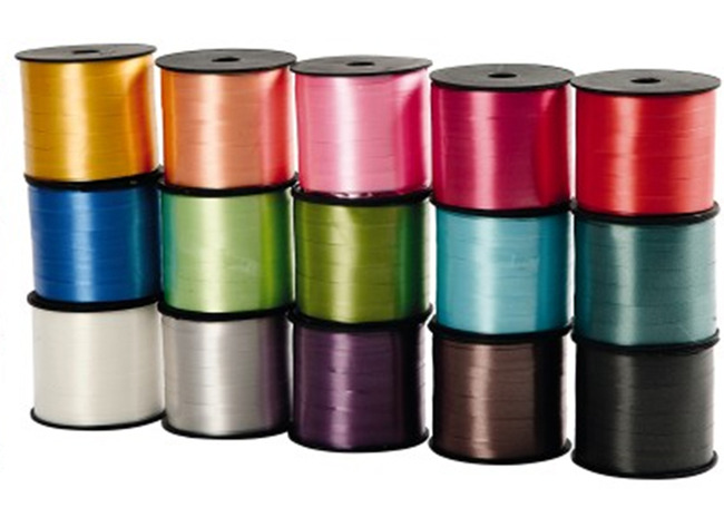 Lint - cadeaulint - verschillende kleuren - voordeelpakket - bobijn van 50 m - set van 15 assorti