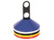Trainingshoedjes - Megaform - balanceren - parcours - kegel - markeerschijven - met standaard - set van 50 assorti
