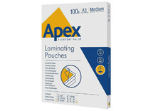 Lamineerhoezen - Apex Medium Duty - 125 micron - A3 - glanzend - budget - set van 100