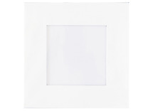 Kaders - fotokaders - karton - vierkant - 16,6 x 16,6 cm - wit - per stuk