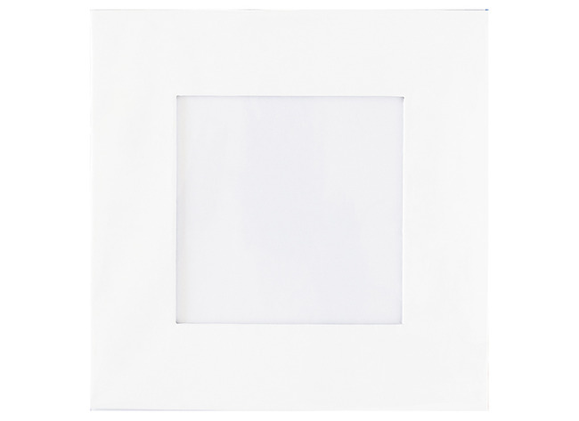 Kaders - fotokaders - karton - vierkant - 16,6 x 16,6 cm - wit - per stuk