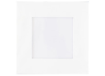 Fotokaders - karton - vierkant - 16,6 x 16,6 cm - wit - per stuk