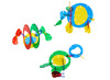 Constructie - transparante bouwvormen - EDX Education Interlocking Rainbow Pebbles - set van 96 assorti