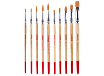 Penselen - aquarelpenselen - Talens Art Creation - plat en rond - set van 10 assorti