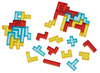 Bouwset - bouwblokken - EDX Education 3D Pentominoes Puzzle - transparant - set van 36 assorti