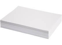 Karton - bristol - wit - glad - 61 x 86 cm - 200 g - set van 25