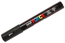 Stiften - verfstiften - Posca PC5M - zwart - per stuk