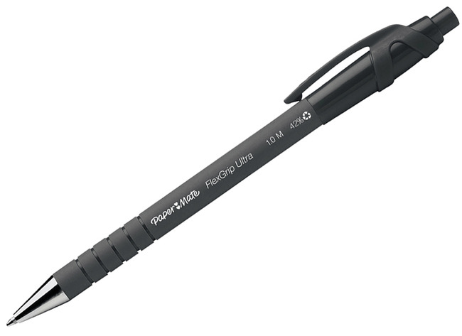 Pen - balpen - Paper Mate - FlexGrip - zwart - per stuk