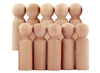 Poppetjes - mannetjes - figuren - pionnen - hout - set van 10